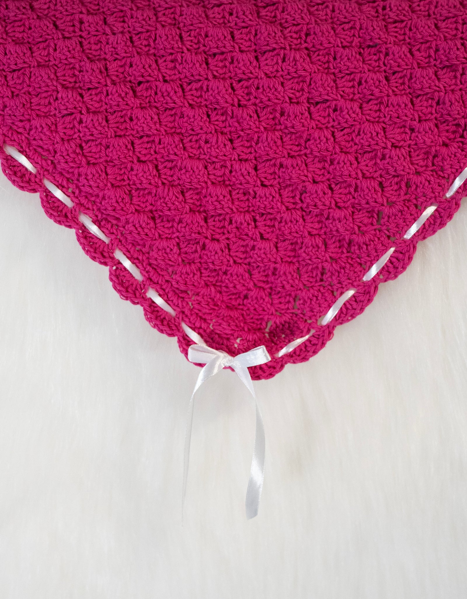 Crochet Pink Baby Blanket