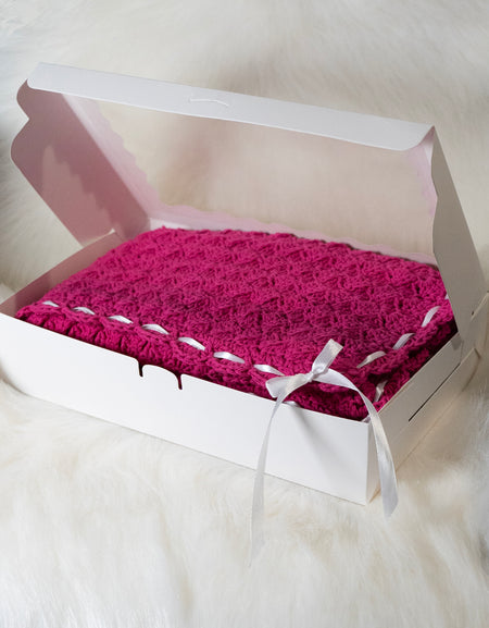 Crochet Pink Baby Blanket