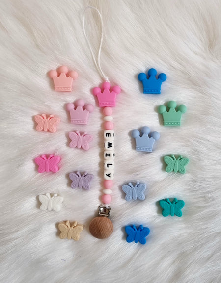 Colourful Personalized Pacifier Clip