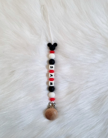 Colourful Personalized Pacifier Clip.
