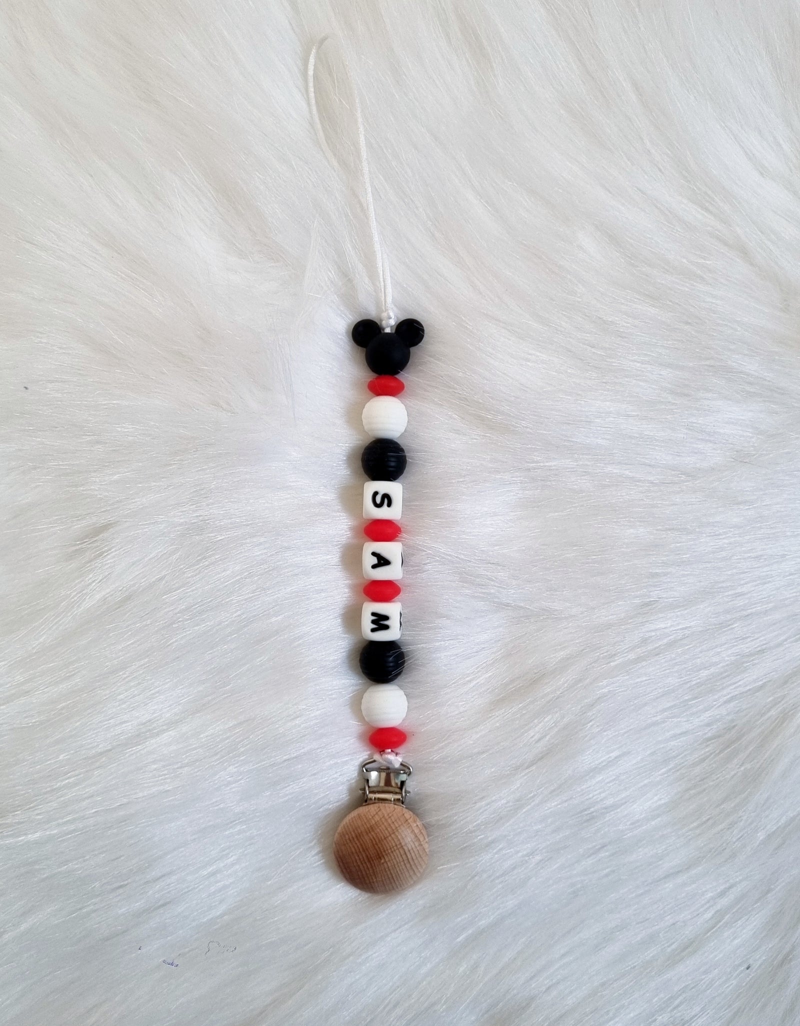 Colourful Personalized Pacifier Clip.