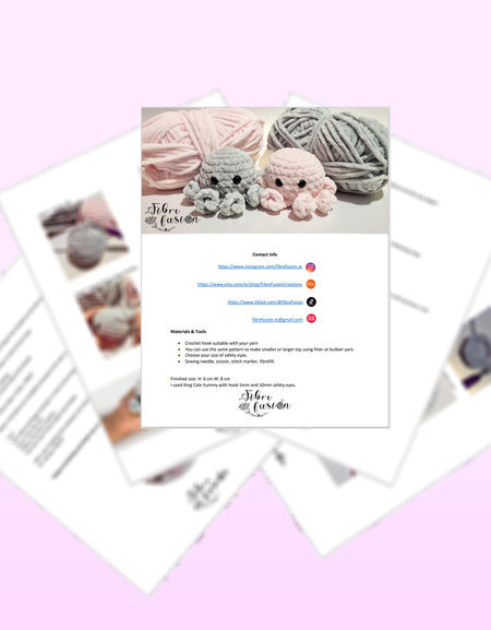 Crochet Baby Octopus Pattern PDF - Digital Download