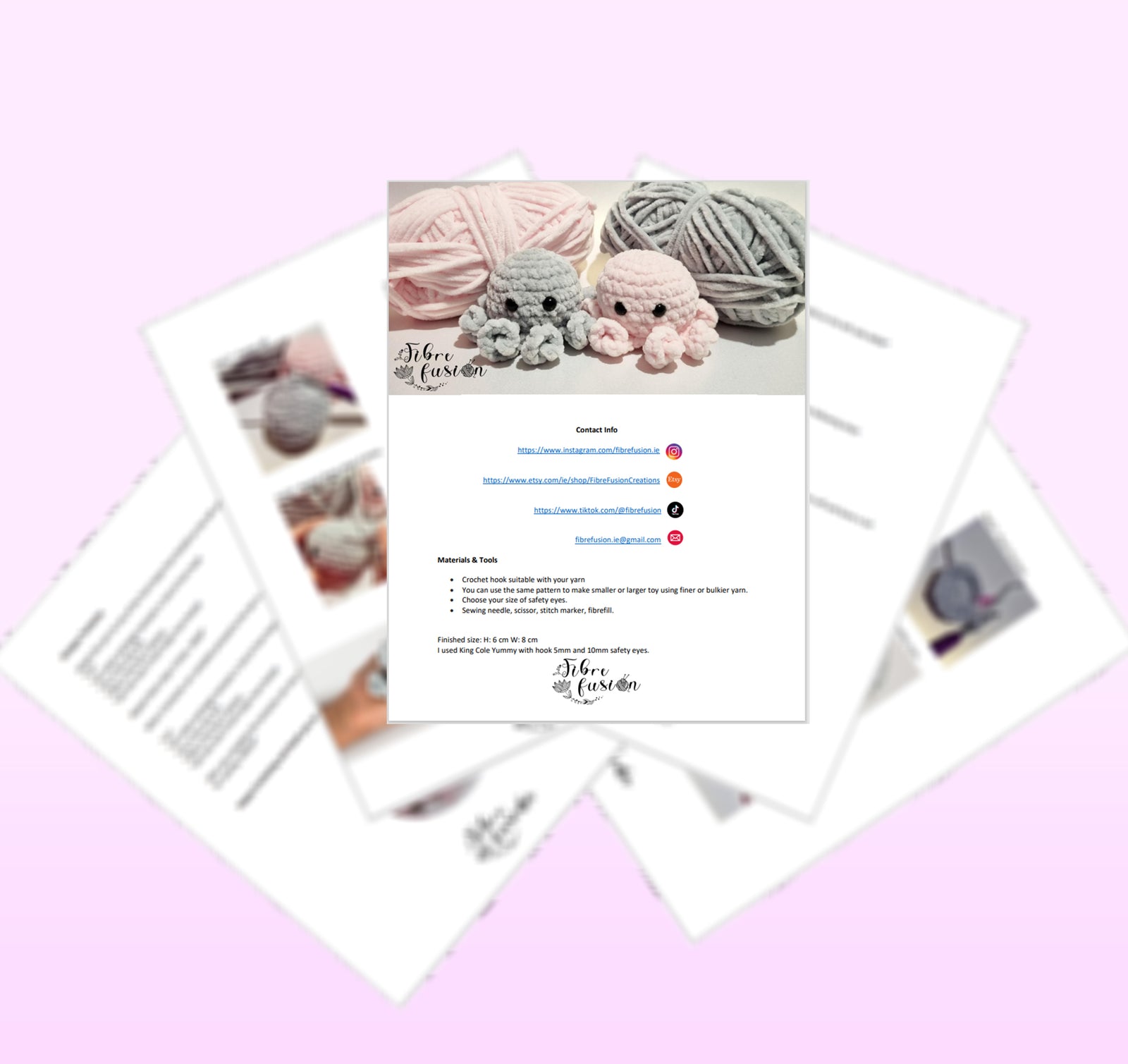 Crochet Baby Octopus Pattern PDF - Digital Download