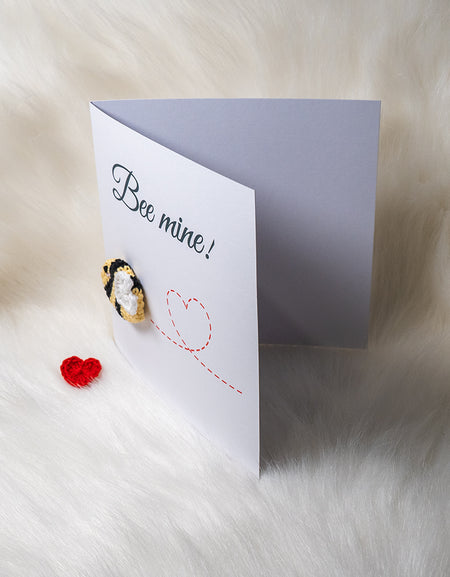 Crochet Bee Mine Greeting Card