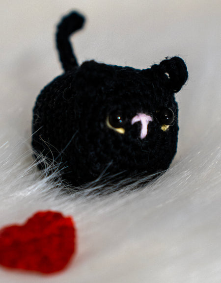 Crochet Lucky Black Cat