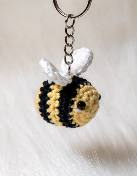 Crochet Bee Keychain