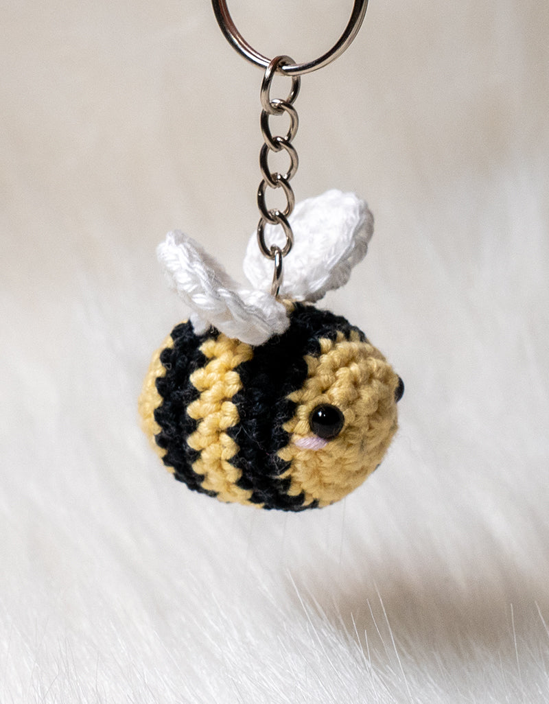 Crochet Bee Keychain